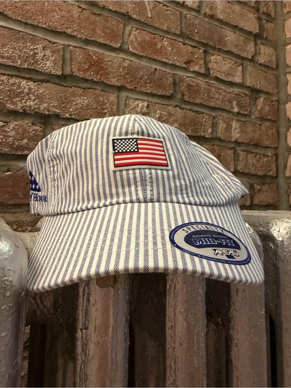 Seersucker Folds Of Honor American Flag SnapBack